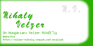 mihaly velzer business card